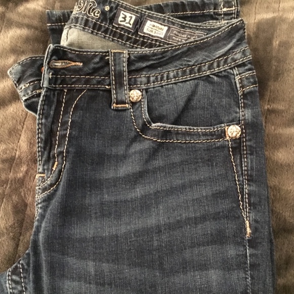 Miss Me Slim Boot Sz 31 Reg Dark Indigo - Picture 8 of 11